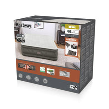 Load image into Gallery viewer, Bestway 69050 Fortech Airbed Queen Built-in AC pump, 80" x 60" x 18"/2.03m x 1.52m x 46cm