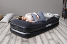 Load image into Gallery viewer, Bestway 67401 Tritech Airbed Twin Built-in AC pump, 75" x 38" x 18"/1.91m x 97cm x 46cm
