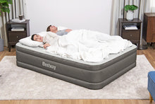 Load image into Gallery viewer, Bestway 69050 Fortech Airbed Queen Built-in AC pump, 80" x 60" x 18"/2.03m x 1.52m x 46cm