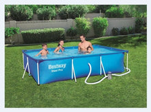 Load image into Gallery viewer, Bestway 56411 Portable Swimming Pool 9.10 ft X 6.7 ft X 2.16 ft