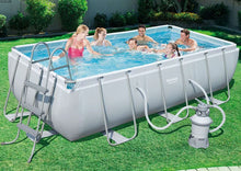 Load image into Gallery viewer, Bestway 56671 Portable Rectangular Swimming Pool16 ft. x 8 ft. x 4 ft.