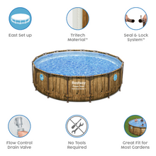 Load image into Gallery viewer, Bestway 56725 Power Steel Swim Vista Series Pool Set 16ft X 4ft