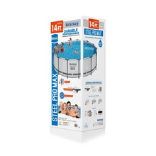 Load image into Gallery viewer, Bestway Steel Pro MAX 14&#39; X 48&quot; Above Ground Pool Set Round
