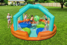 Load image into Gallery viewer, Bestway 53383 Portable Dodge & Drench Water Park Jumper And Slider/Pool