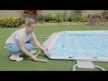 Load and play video in Gallery viewer, Bestway 56671 Portable Rectangular Swimming Pool16 ft. x 8 ft. x 4 ft.