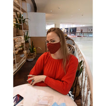 Load image into Gallery viewer, face masks Jova Red # - JOVAJOVA-Fashion-Studio