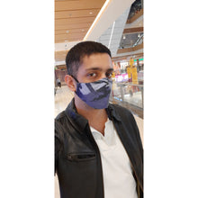 Load image into Gallery viewer, face masks Jova Camo Blue - JOVAJOVA-Fashion-Studio