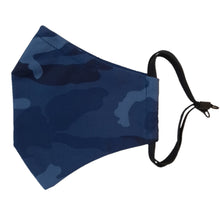 Load image into Gallery viewer, face masks Jova Camo Blue - JOVAJOVA-Fashion-Studio