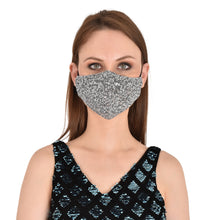 Load image into Gallery viewer, face masks Jova Designer Sparkling Silver - JOVAJOVA-Fashion-Studio