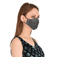 Load image into Gallery viewer, face masks Jova Designer Black Glitter - JOVAJOVA-Fashion-Studio