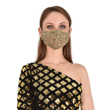 Load image into Gallery viewer, face masks Jova Designer Sparkling Gold - JOVAJOVA-Fashion-Studio