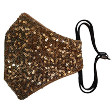 Load image into Gallery viewer, face masks Jova Designer Sparkling Gold - JOVAJOVA-Fashion-Studio