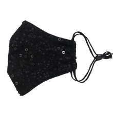 Load image into Gallery viewer, face masks Jova Designer Black Net Art - JOVAJOVA-Fashion-Studio