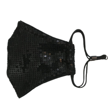 Load image into Gallery viewer, face masks Jova Designer Sparkling Black - JOVAJOVA-Fashion-Studio