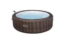 Load image into Gallery viewer, Bestway Lay-Z-Spa Bali MaxHold EnergySense UltraFit Smart AirJet 7 Brown Rattan Round Inflatable Spa - 6001P 85"x28"/2.16mx71cm
