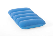 Load image into Gallery viewer, Bestway 67485 Flocked Air Travel Pillow, 15&quot; x 9.5&quot; x 3.5&quot;/38cm x 24cm x 9cm
