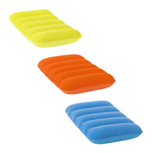 Load image into Gallery viewer, Bestway 67485 Flocked Air Travel Pillow, 15&quot; x 9.5&quot; x 3.5&quot;/38cm x 24cm x 9cm
