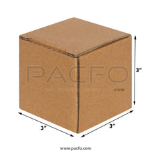 Load image into Gallery viewer, 3-ply Corrugated Box 3x3x3 Inches (10 Pcs)
