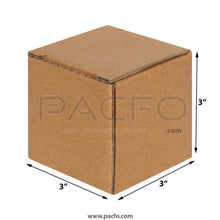 Load image into Gallery viewer, 3-ply Corrugated Box 3x3x3 Inches (10 Pcs)
