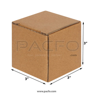 3-ply Corrugated Box 3x3x3 Inches (10 Pcs)