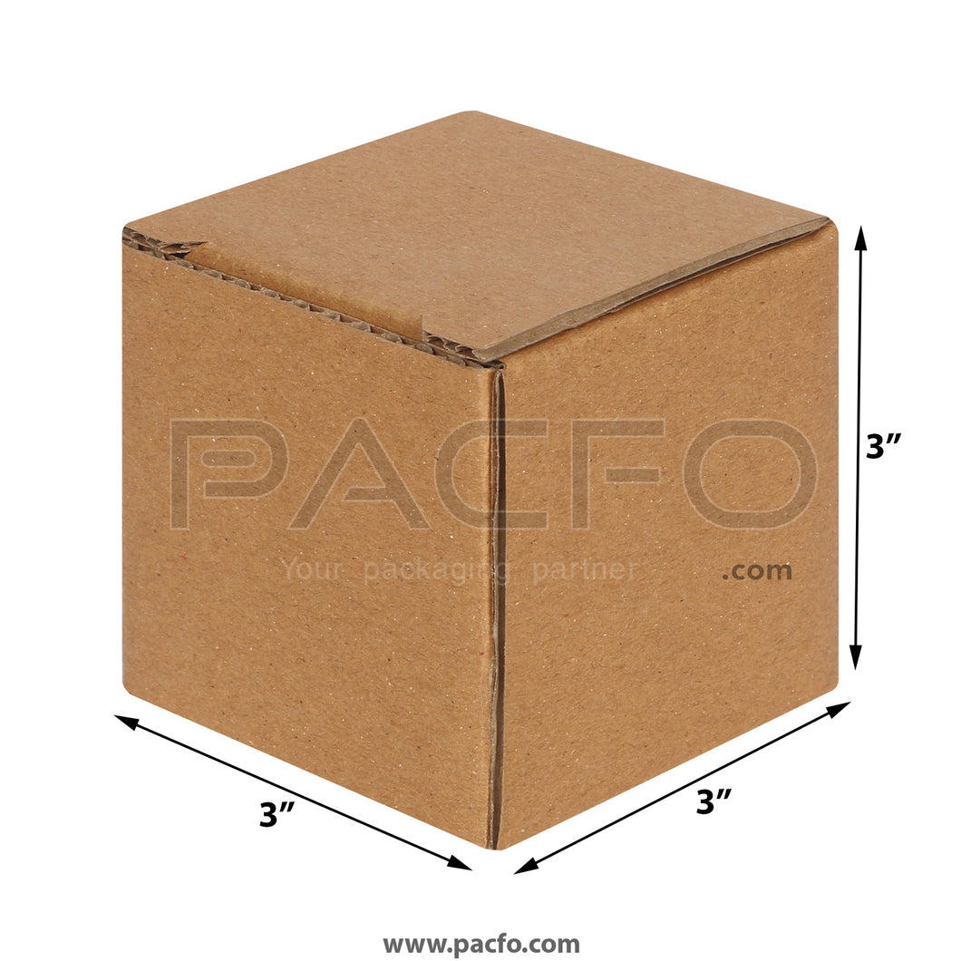 3-ply Corrugated Box 3x3x3 Inches (10 Pcs)