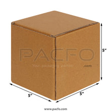 Load image into Gallery viewer, 3-ply Corrugated Box 5x5x5 Inches (10 Pcs)
