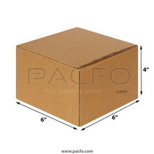 Load image into Gallery viewer, 3-ply Corrugated Box 6x6x4 Inches (10 Pcs)
