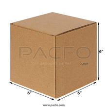 Load image into Gallery viewer, 3-ply Corrugated Box 6x6x6 Inches (10 Pcs)
