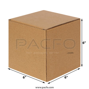 3-ply Corrugated Box 6x6x6 Inches (10 Pcs)