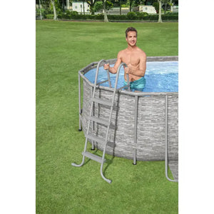 Bestway Power Steel Swim Vista Series II 18' X 9' X 48" Above Ground Pool Set