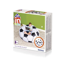 Load image into Gallery viewer, Bestway 75010 Beanless Soccer Ball Chair 45&quot; x 44&quot; x 26&quot;/3.7 ft x 3.6 ft x 2.1 ft.
