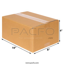 Load image into Gallery viewer, 3-ply Corrugated Box 10x8x6 Inches (10 Pcs)
