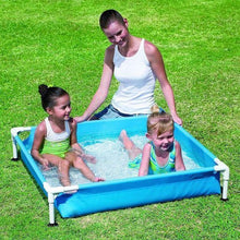 Load image into Gallery viewer, Bestway® 56217 My First Frame Pool Portable Above Ground Swimming Pool for Kids 4ft x 4ft x 1ft.
