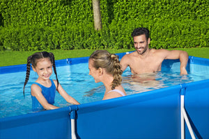 Bestway 56411 Portable Swimming Pool 9.10 ft X 6.7 ft X 2.16 ft