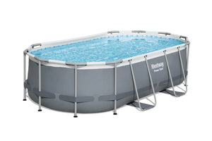 Bestway 56620 Power Steel Oval Pool Set 14' X 8'2" X 39.5"/4.27M X 2.50M X 1.00M