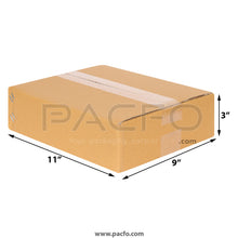 Load image into Gallery viewer, 3-ply Corrugated Box 11x9x3 Inches (10 Pcs)
