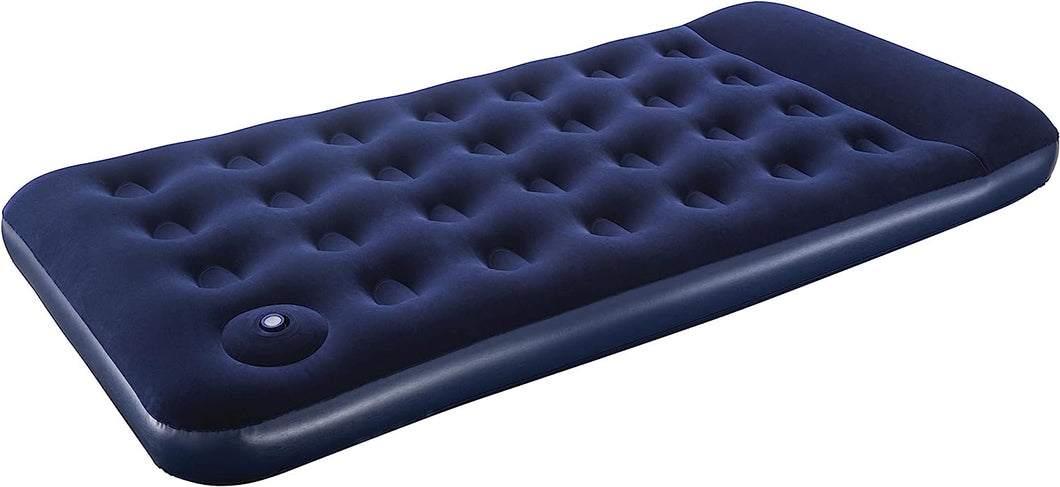 Bestway 67001 74 x 39 x 8.5-inch Easy Inflate Flocked Twin Air Bed