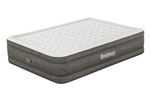 Bestway 69050 Fortech Airbed Queen Built-in AC pump, 80" x 60" x 18"/2.03m x 1.52m x 46cm
