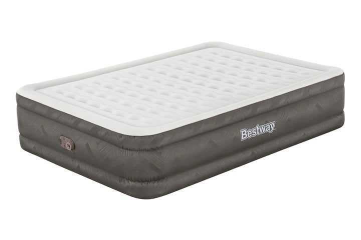 Bestway 69050 Fortech Airbed Queen Built-in AC pump, 80