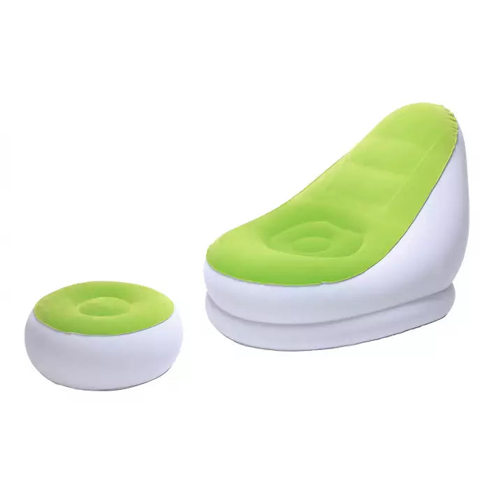 Bestway 75053 Comfort Cruiser Inflate-Chair with Stool Foot Pad Sofa 48