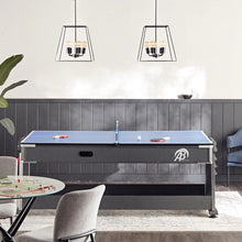 Load image into Gallery viewer, 4-in-1 Multi-Functional 7ft MDF Pool Billiard Table: Air Hockey, Table Tennis, and Dining Table
