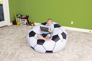 Bestway 75010 Beanless Soccer Ball Chair 45" x 44" x 26"/3.7 ft x 3.6 ft x 2.1 ft.
