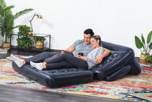 Load image into Gallery viewer, Bestway 75056 74&quot;x 60&quot;x25&quot;/1.88m x 1.52m x 64cm Multi-Max 5-in-1 Air Couch with Sidewinder AC Air Pump.
