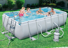 Load image into Gallery viewer, Bestway 56671 Portable Rectangular Swimming Pool16 ft. x 8 ft. x 4 ft.
