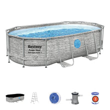Load image into Gallery viewer, Bestway 56714 Portable Swimming Pool Size 14 ft x 8.2 ft x 3.3 ft
