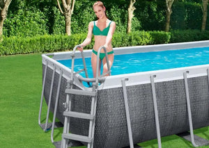 Bestway 56998 Above Ground Portable Rectangular Pool 18 ft. x 9 ft. x 4 ft.
