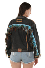 Load image into Gallery viewer, Jova Denim Jacket For Women&#39;s C Shiny Mix Denim Jacket
