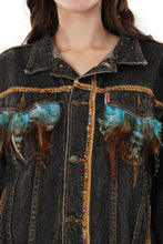 Load image into Gallery viewer, Jova Denim Jacket For Women&#39;s C Shiny Mix Denim Jacket
