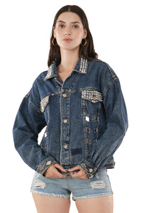 Jova Denim Jacket For Women's B Vintage Loose Denim Jacket Fashion