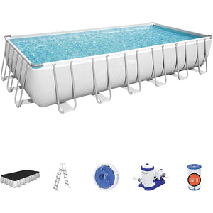 Bestway 56671 Portable Rectangular Swimming Pool16 ft. x 8 ft. x 4 ft.